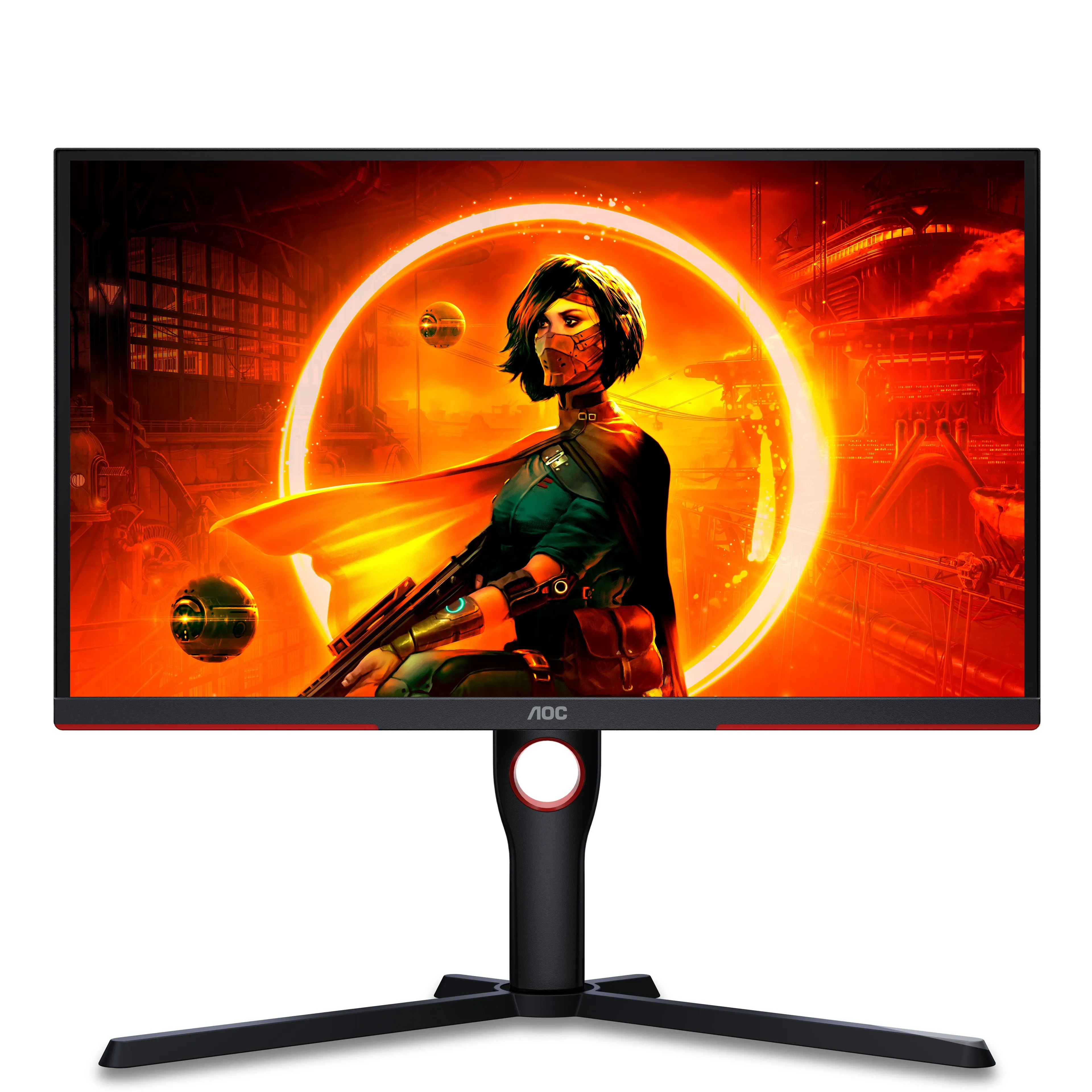 63,5Cm/25" (1920X1080) Aoc Gaming G3 25G3zm/Bk Fhd Wled 240Hz 0,5Ms Hdmi Dp Black/Red