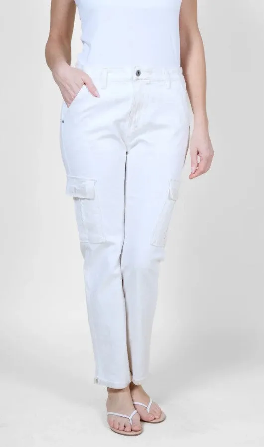 ANGELA MARA STRAIGHT LEG CARGO PANT