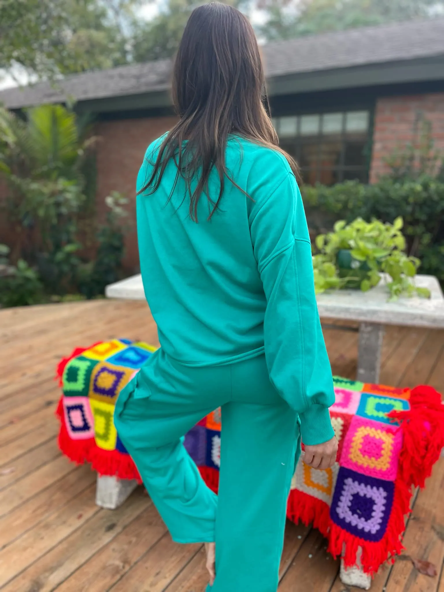 Beautiful Day Mineral Wash Pullover and Cargo Pants Set in Two Colors