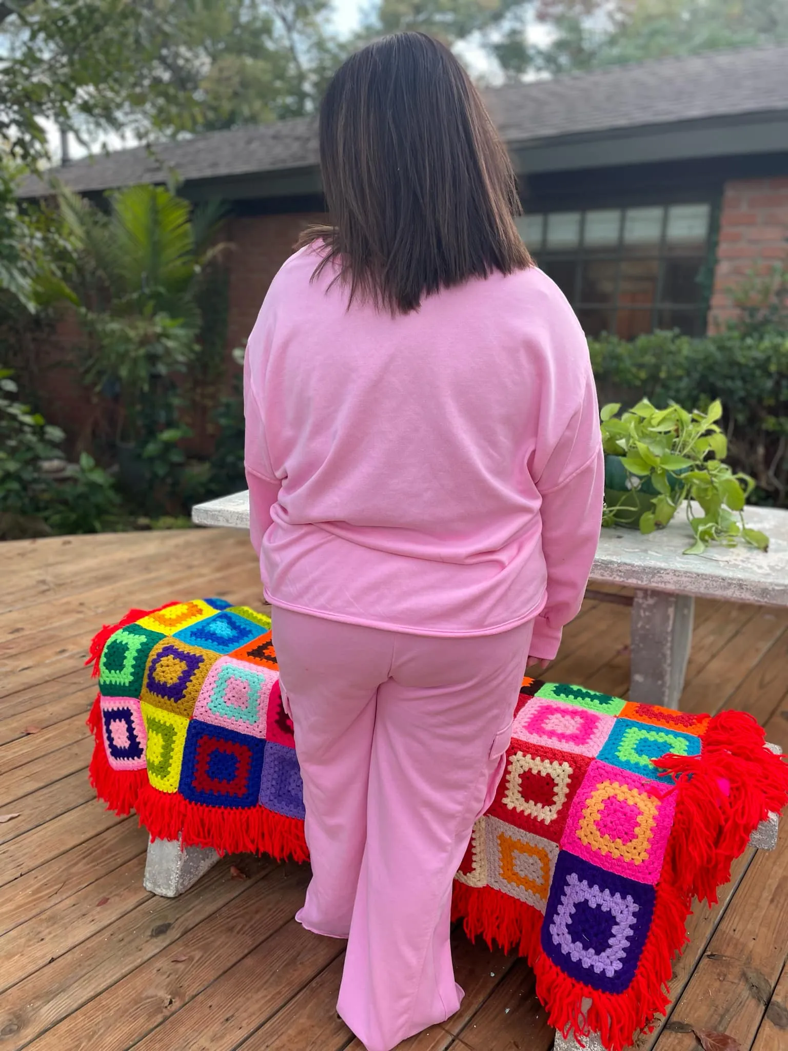 Beautiful Day Mineral Wash Pullover and Cargo Pants Set in Two Colors