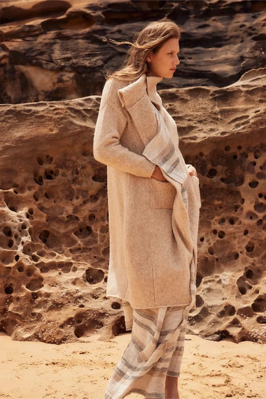 Cacoon Coat Oatmeal