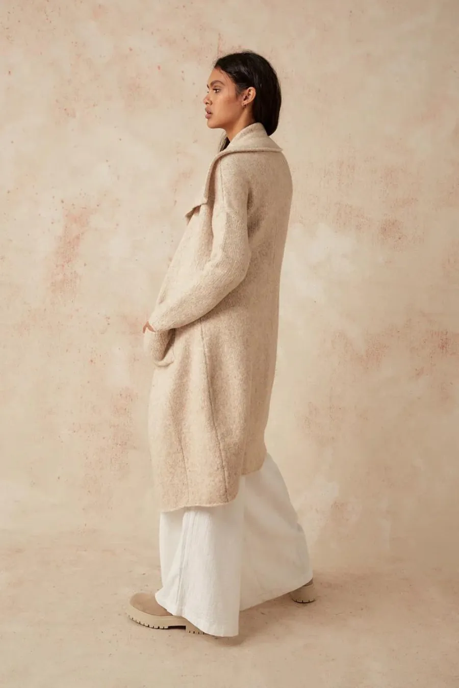 Cacoon Coat Oatmeal