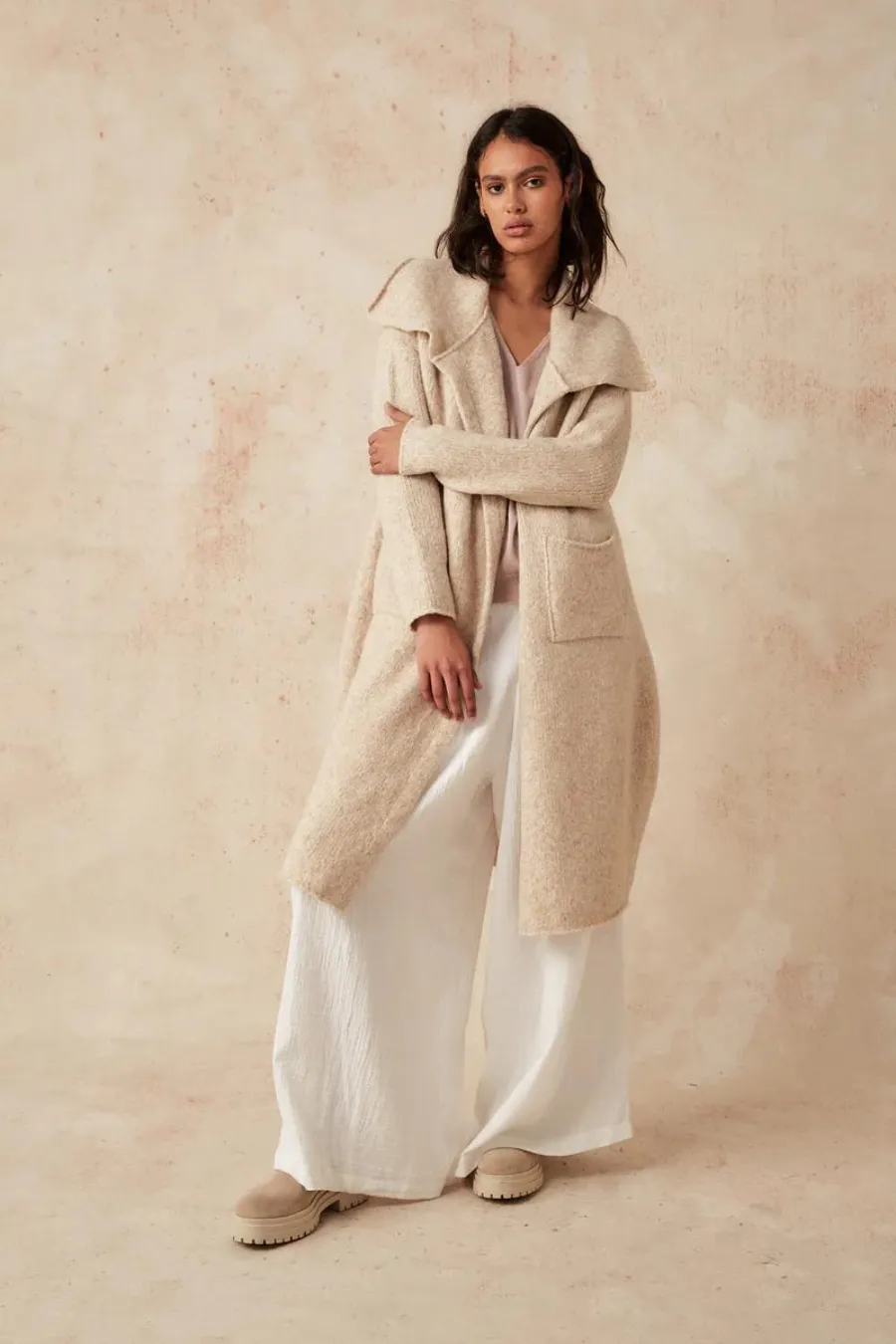 Cacoon Coat Oatmeal