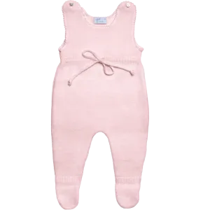 Classic Merino Wool Footed Romper - Pink