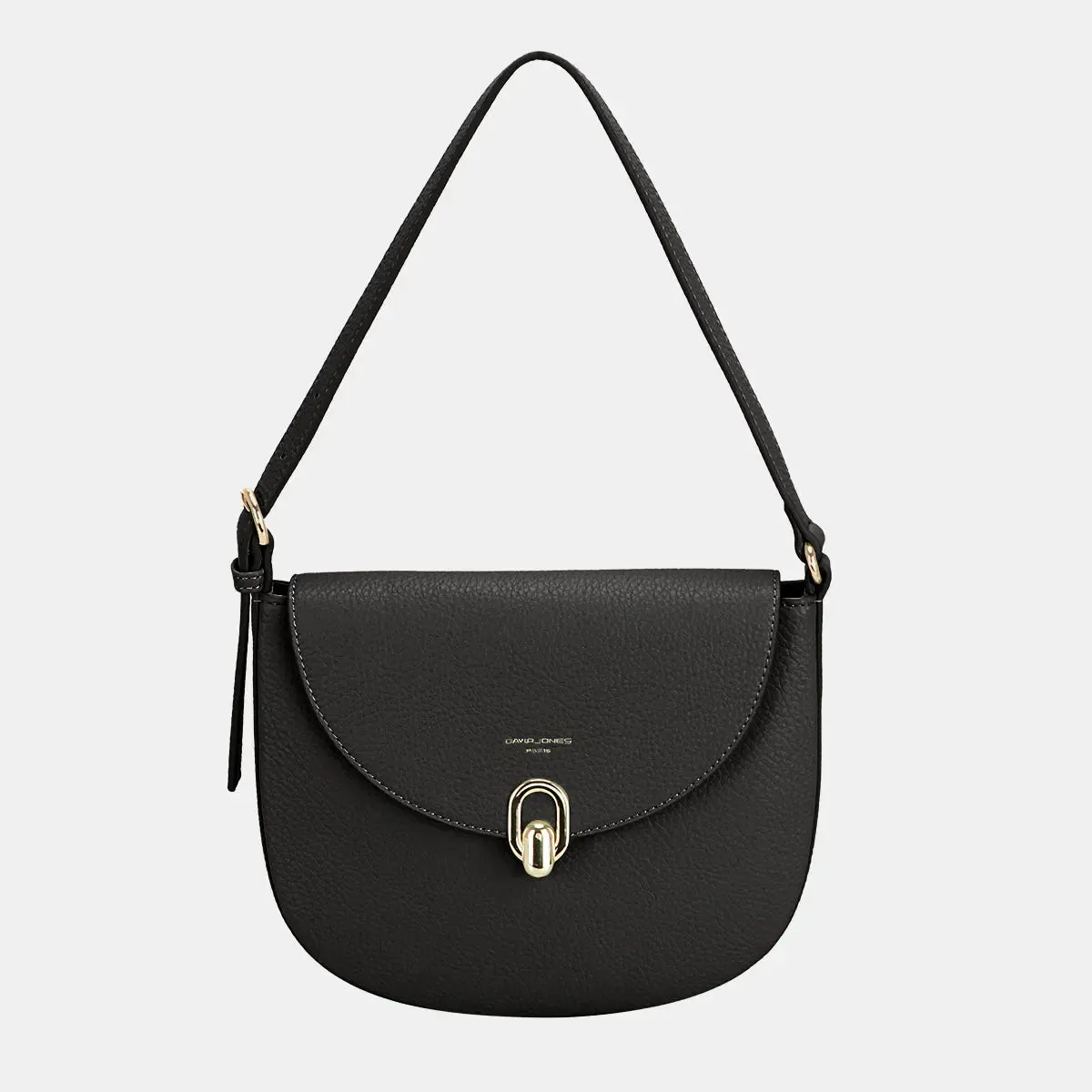 David Jones Metal Buckle Shoulder Bag – Sleek, Sophisticated, and Stylish