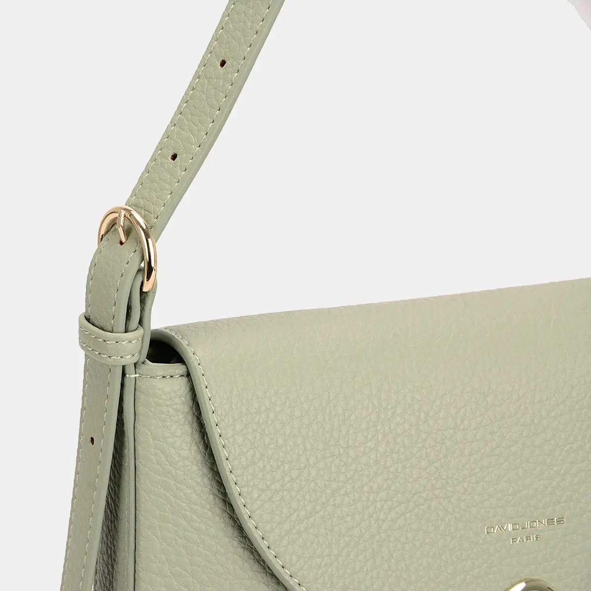 David Jones Metal Buckle Shoulder Bag – Sleek, Sophisticated, and Stylish