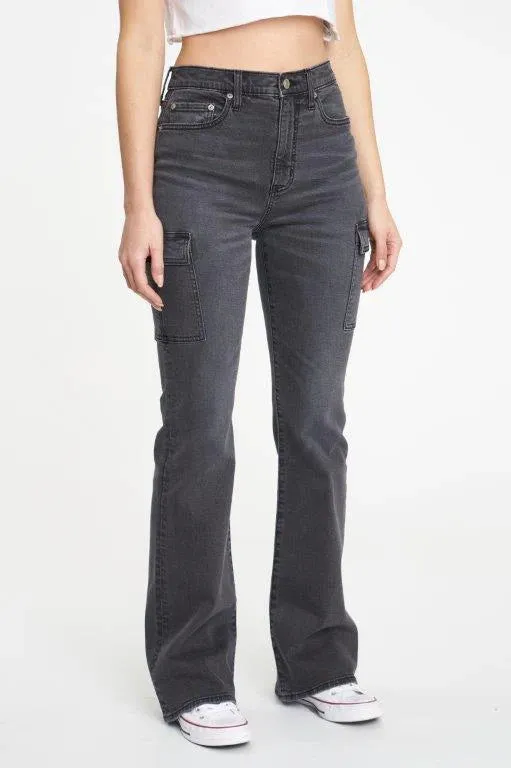 Go Getter High Rise Flare Cargo Jean ~ Roadtrip
