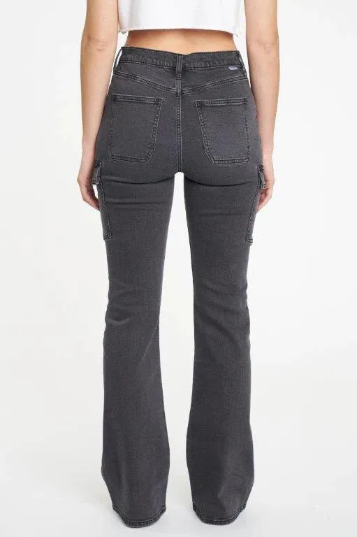 Go Getter High Rise Flare Cargo Jean ~ Roadtrip
