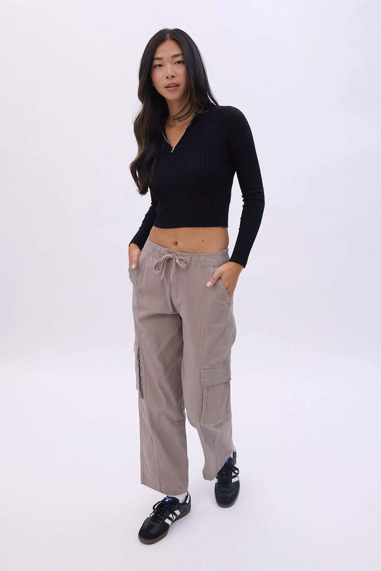 High Rise Baggy Cargo Pants
