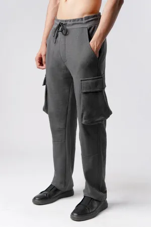 Knit Cargo Trouser - Charcoal