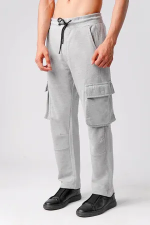 Knit Cargo Trouser - Heather Grey