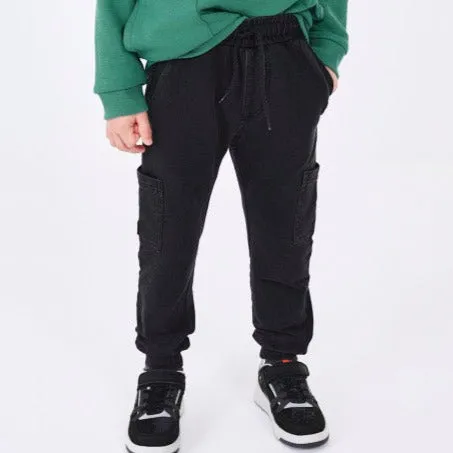 Mayoral - Boys Cargo Pocket Faux Denim in Dark Grey