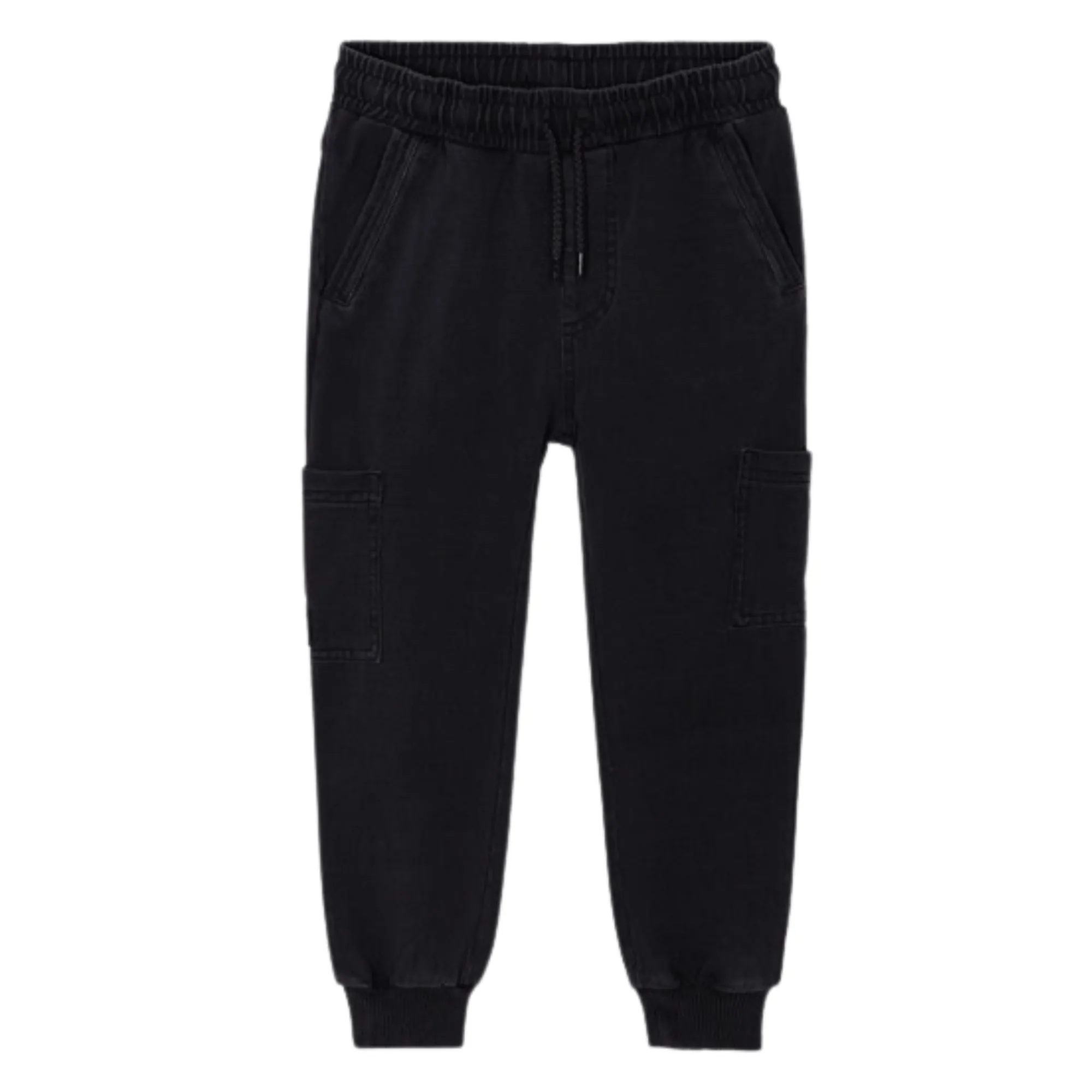 Mayoral - Boys Cargo Pocket Faux Denim in Dark Grey