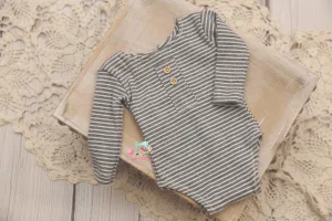 Newborn/Sitter Hugh Sophisticated Stripes- MTO