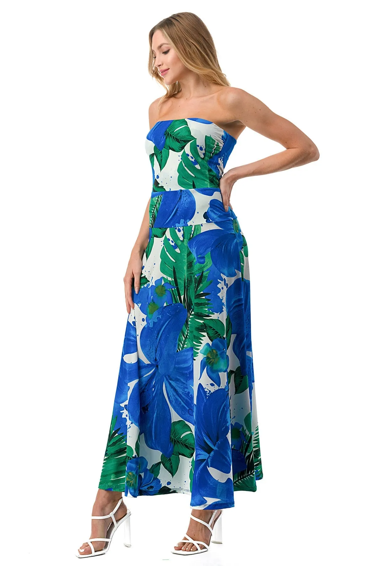 Sophisticated Royal Maxi Dress