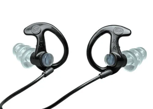 Surefire EP5 Sonic Defenders Max Full-Block Flanged Earplugs Black - Small