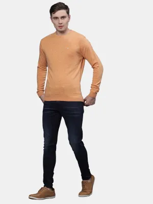 T-Base Men Orange Pullover