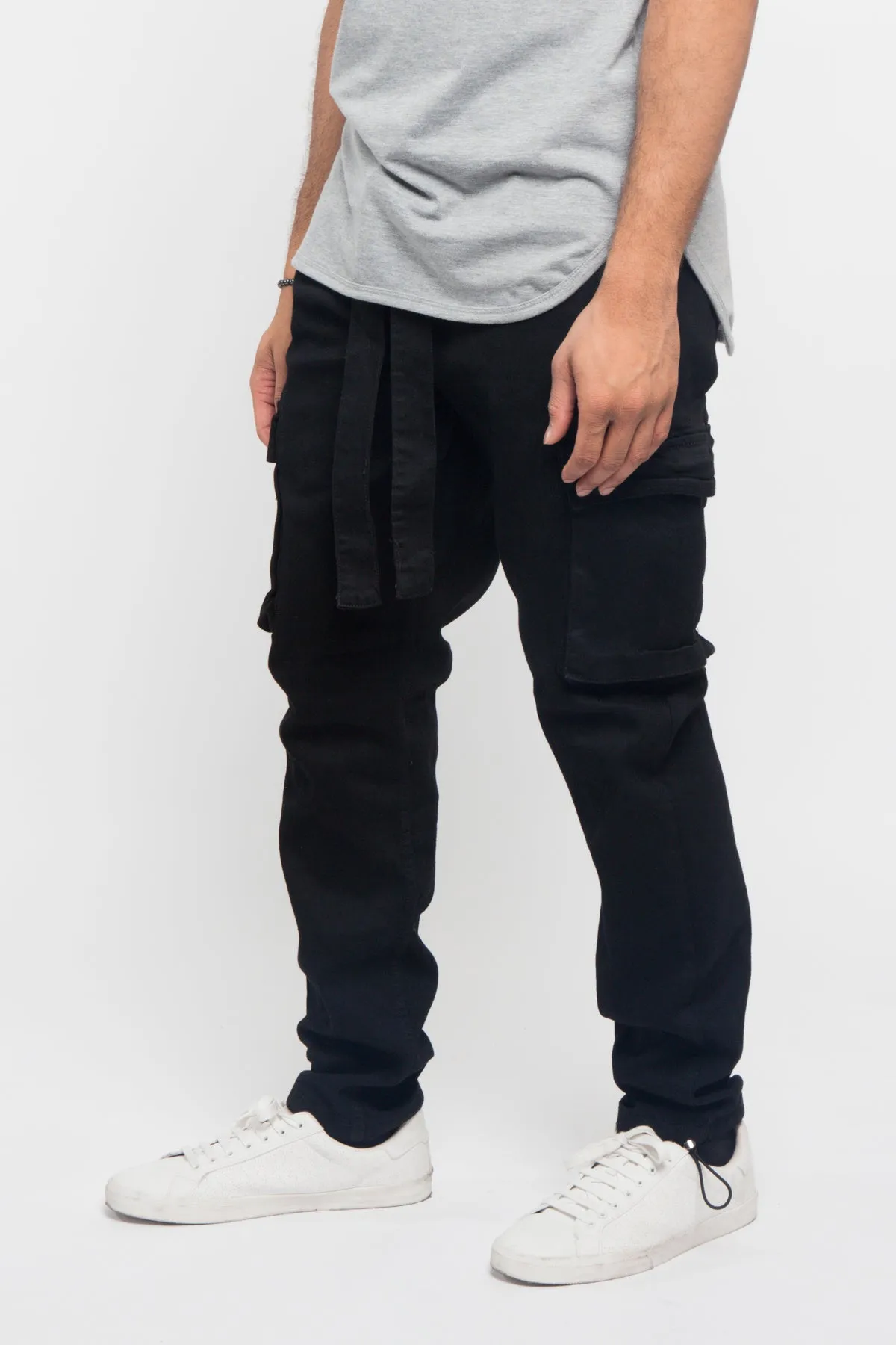 Tied Color Cargo Pants