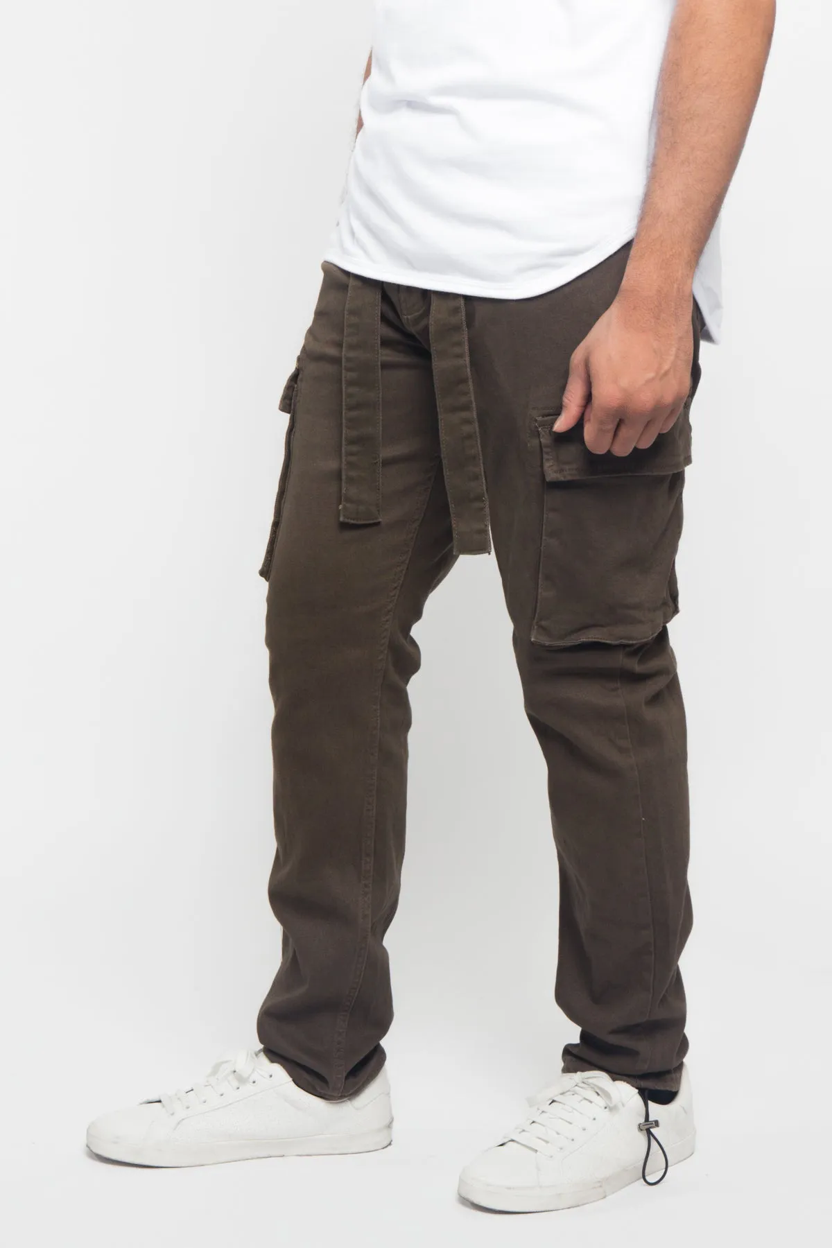 Tied Color Cargo Pants