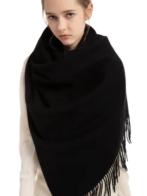 Woolen Bloom Soft Warm Wraps Shawls Neck Scarf for Women